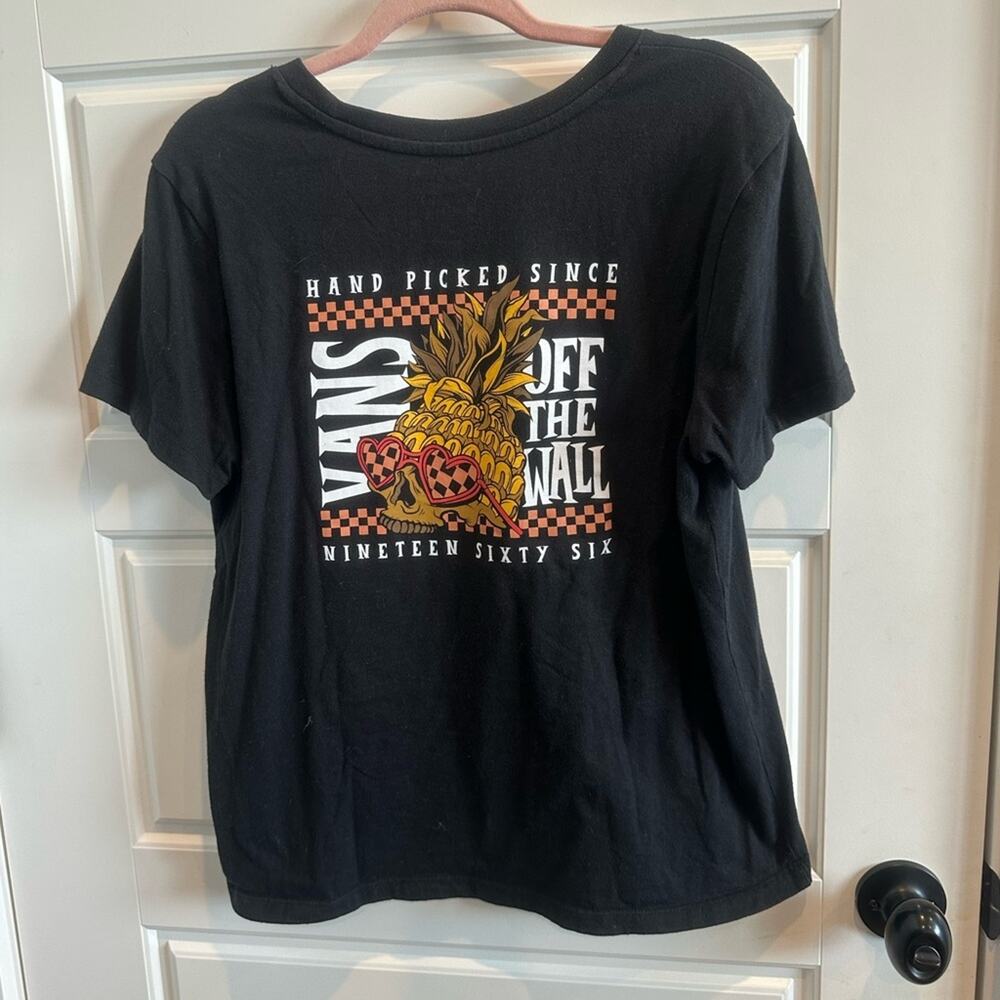 Vans Off The Wall Girly Skull Pineapple Served Fresh Daily T-Shirt